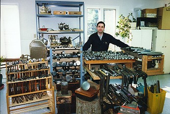 Jeffrey Herman in his workshop
